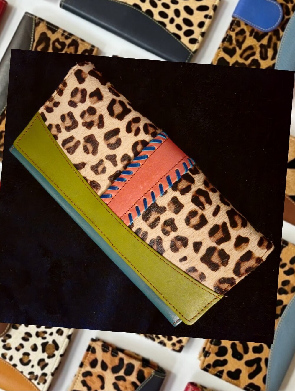 Nephele DREW Wallet. Unique Handmade Recycled Sustainable Upcycled Leather